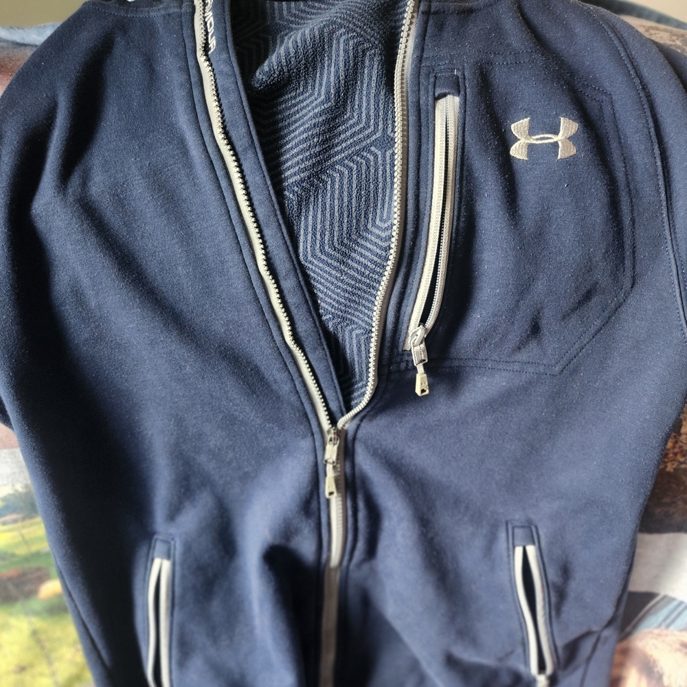 Under Armour Navy Blue Zip-Up Jacket